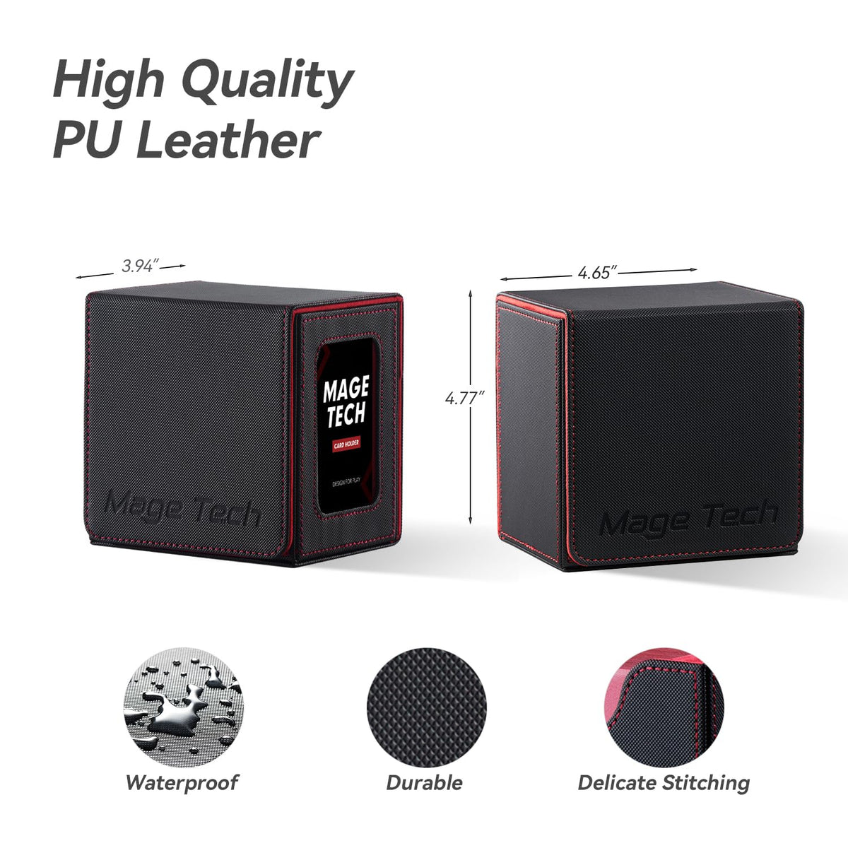 Mage Tech magnetic closure keeps contents secure during transport