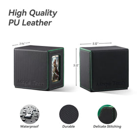 Mage Tech Card Deck Box with Magnetic Closure for secure travel.