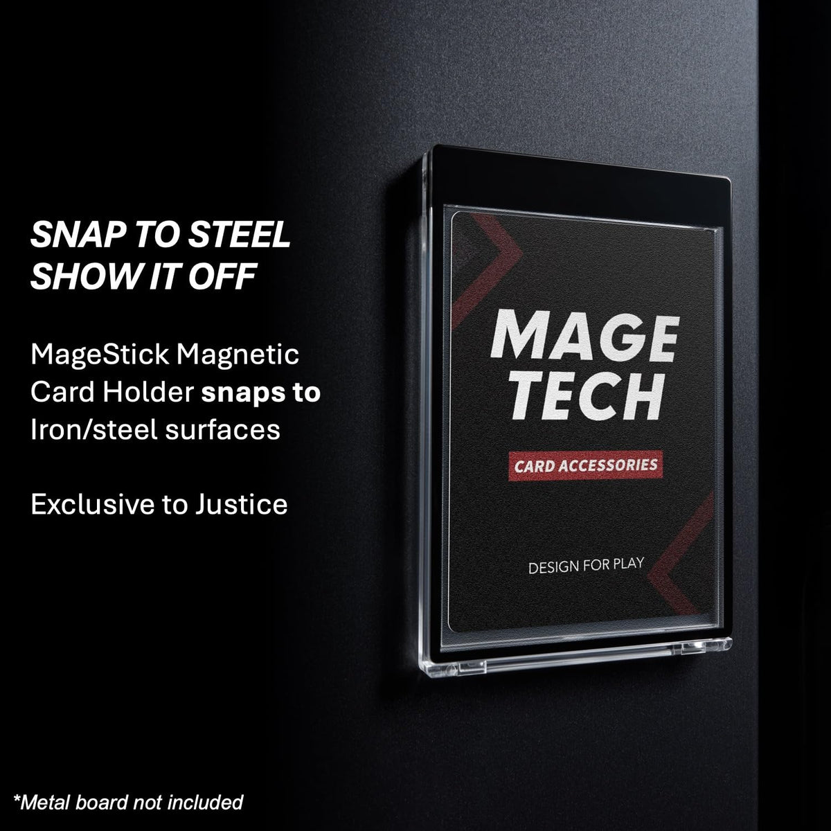 Mage Tech card deck box wide-mouth opening lets you flip through cards quickly.