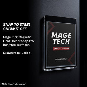 Mage Tech card deck box wide-mouth opening lets you flip through cards quickly.