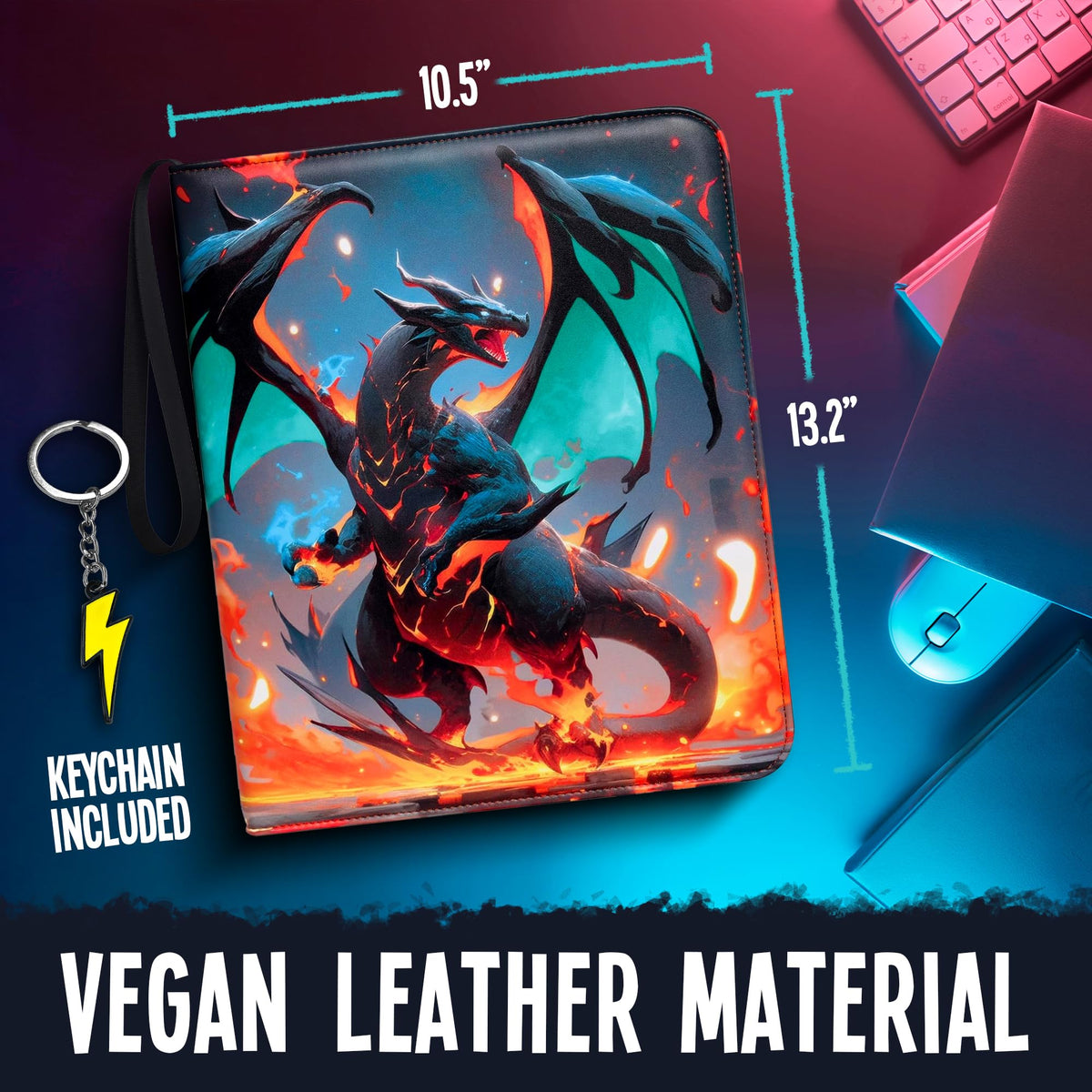 Metal lightning keychain adds a premium, collectible touch