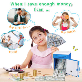 MAGIBX piggy bank coin capacity up to 600 coins for larger savings