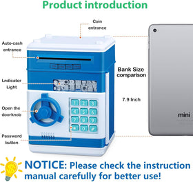 MAGIBX piggy bank door opening mechanism demonstrates easy access after password