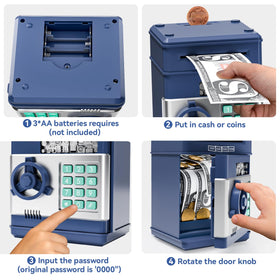 MAGIBX piggy bank toy automatic banknote roller in action