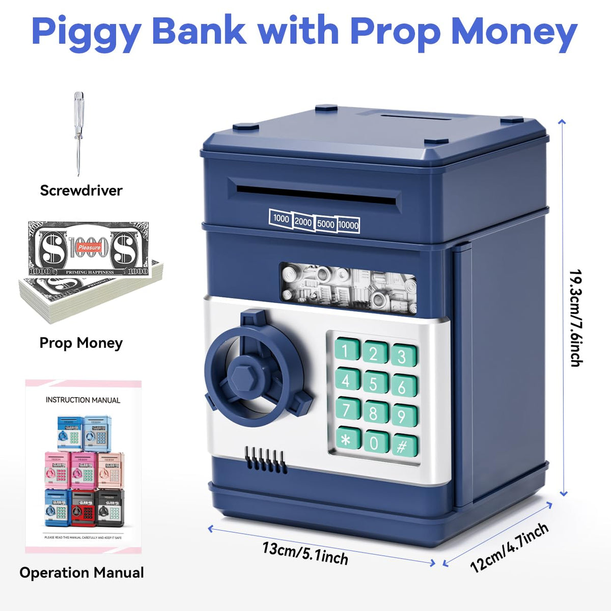 MAGIBX piggy bank toy prop money playset for financial play
