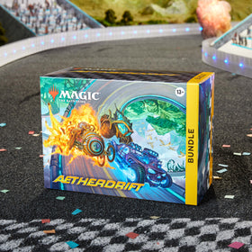 Magic: The Gathering Aetherdrift Bundle foil alt-art promo card enhances collection and play appeal.