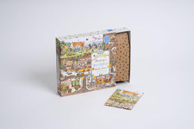 Magic Cat Bunny's Birthday Puzzle in-progress reveals woodland details to spark curiosity.