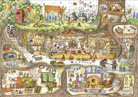 Magic Cat 100-piece woodland puzzle in a zero-plastic giftable format.