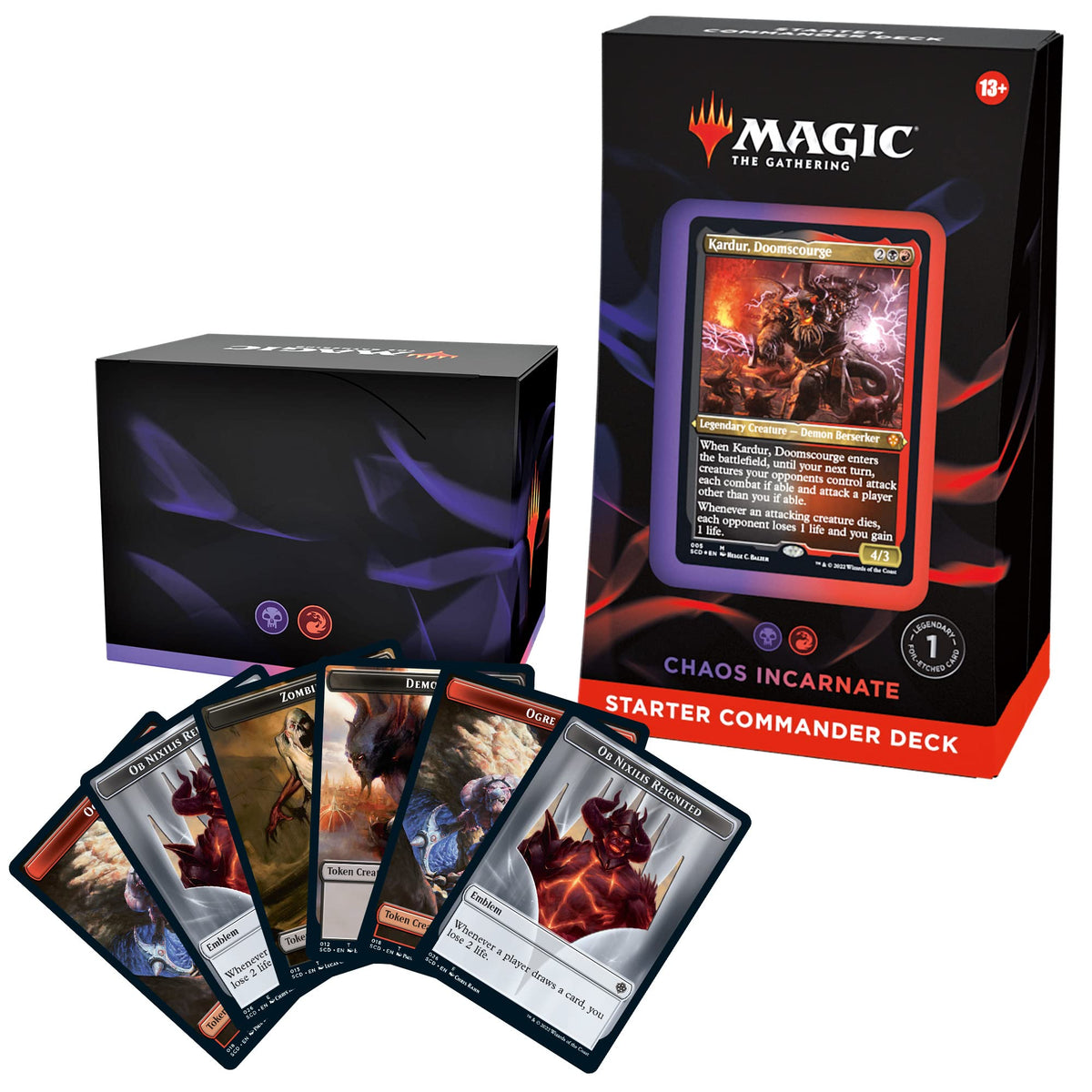 Magic: The Gathering Chaos Incarnate front deck for quick pickup and play.