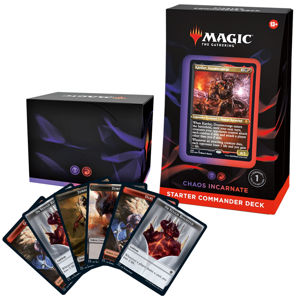 Magic: The Gathering Chaos Incarnate front deck for quick pickup and play.