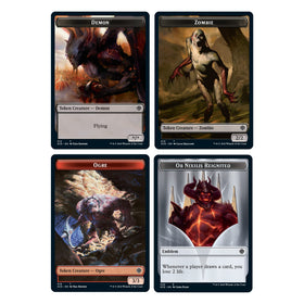 Chaos Incarnate two-sided tokens ready for buffs and counters during games.