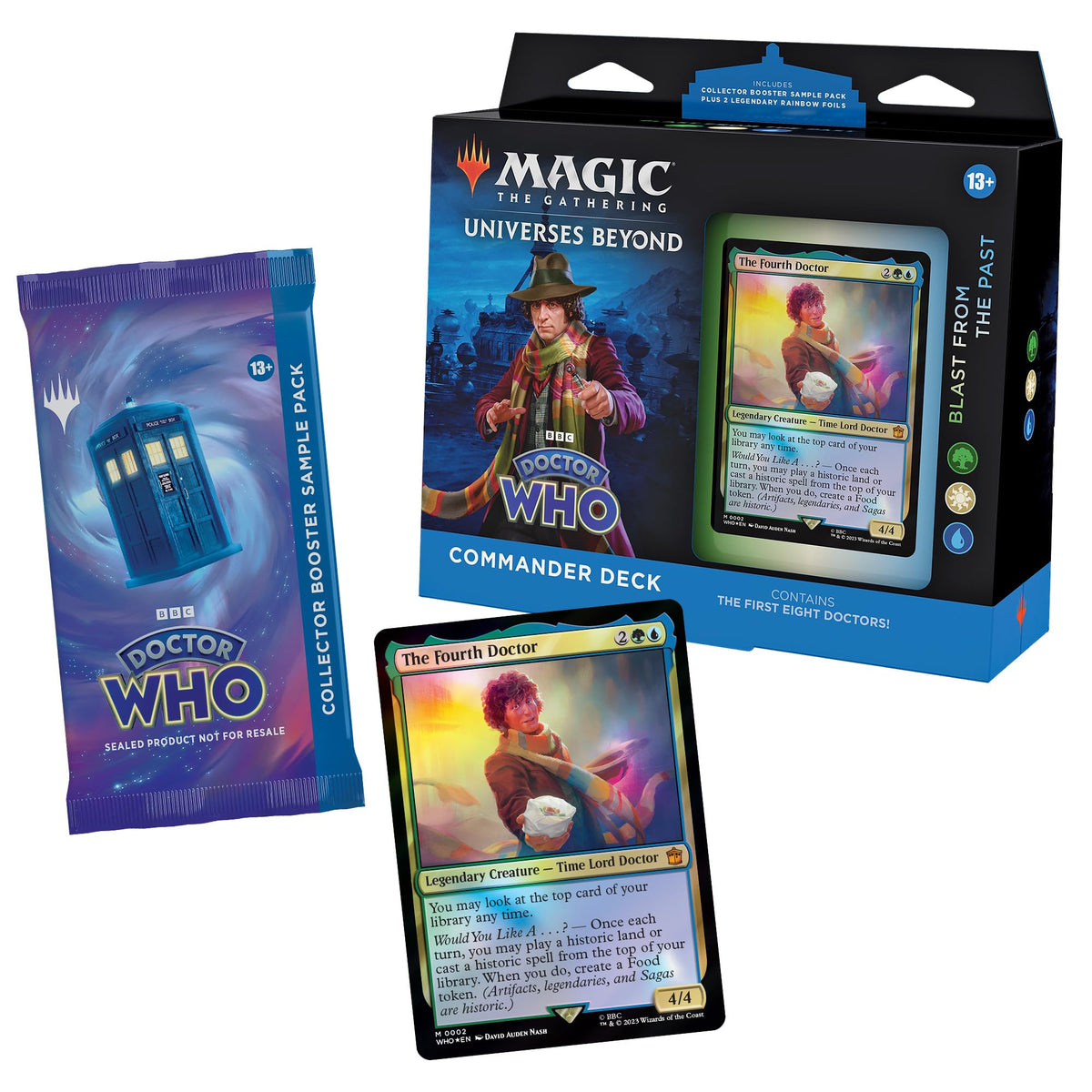 Magic The Gathering Doctor Who Blast from the Past planechase cards showcasing time travel inspired twists