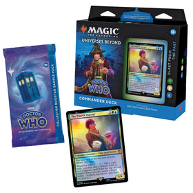 Magic The Gathering Doctor Who Blast from the Past planechase cards showcasing time travel inspired twists