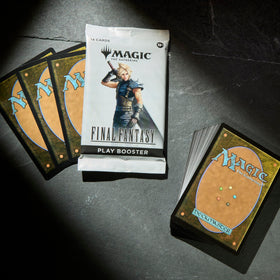 Magic: The Gathering FINAL FANTASY Play Booster pack opened captures unboxing excitement.