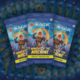 Magic The Gathering March of the Machine draft pack artwork captures the invasion theme