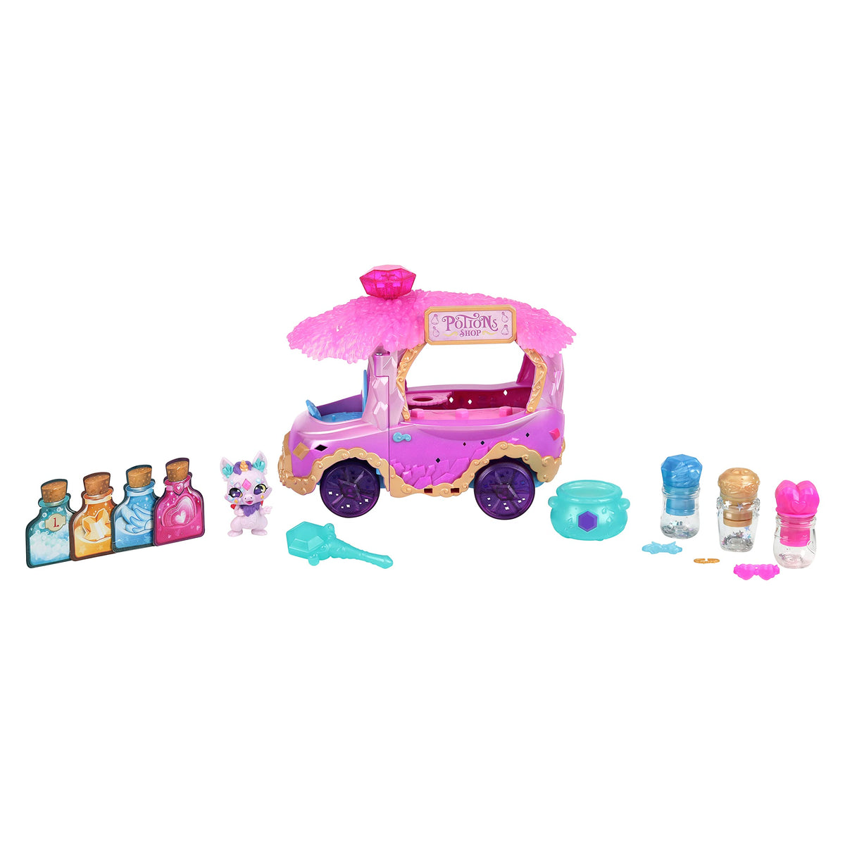 Magic Mixies Cauldron fizzing adds tactile magic during pretend potion crafting.