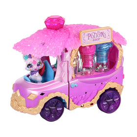 Magic Mixies Magic Potions Truck transforms into a traveling shop for creative potion play.