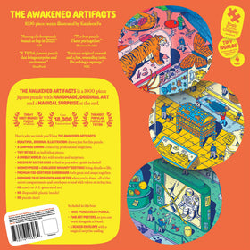 Magic Puzzle Company The Awakened Artifacts pieces close-up shows intricate detail for immersive solving.