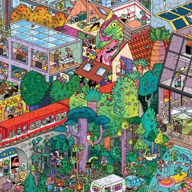 Magic Puzzle Company Big Rock City Easter eggs detail enhances replay value