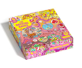 Magic Puzzle Company Crystal Caves 1000-piece puzzle box with vibrant artwork for family night