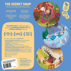 Magic Puzzle Company Secret Soup assembly scene, satisfying group puzzle moments.