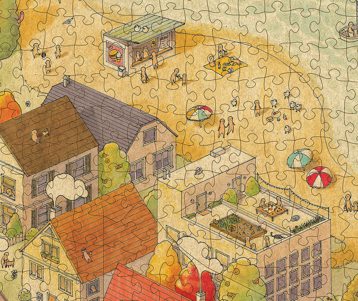 Magic Puzzle Company Sunny City two posters included for group solving