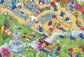 Detailed forest illustration in The Forest Feast revealing hidden clues for discovery.