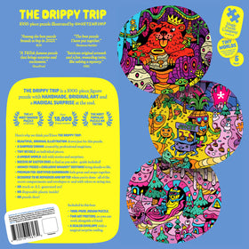Magic Puzzle Company The Drippy Trip pieces on table encourage collaborative solving.