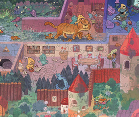 Magic Puzzle Company Mystic Maze 1000-piece puzzle on premium Dutch cardboard snaps cleanly and stays put.