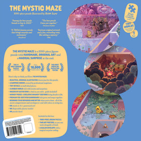Magic Puzzle Company Mystic Maze 1000-piece puzzle includes two posters for group solving.