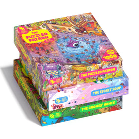 Magic Puzzle Company Secret Soup close-up detail for immersive solving and vibrant colors.