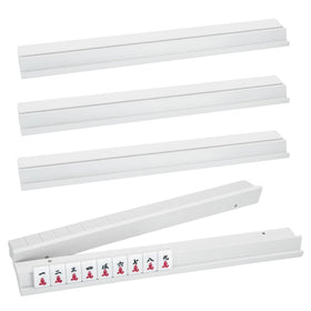 Magic Sewing Machine 4pc mahjong rack set on table for organized play.