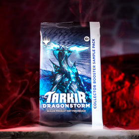 Magic: The Gathering Tarkir Dragonstorm deck box and reference card for organized play.