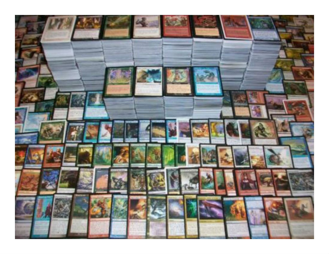 Magic: The Gathering 1000-card lot with rares and foils for collection and drafting