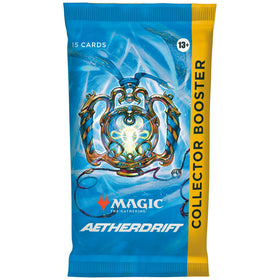 Magic: The Gathering Aetherdrift Collector Booster pack with premium cards and foils for collectors.