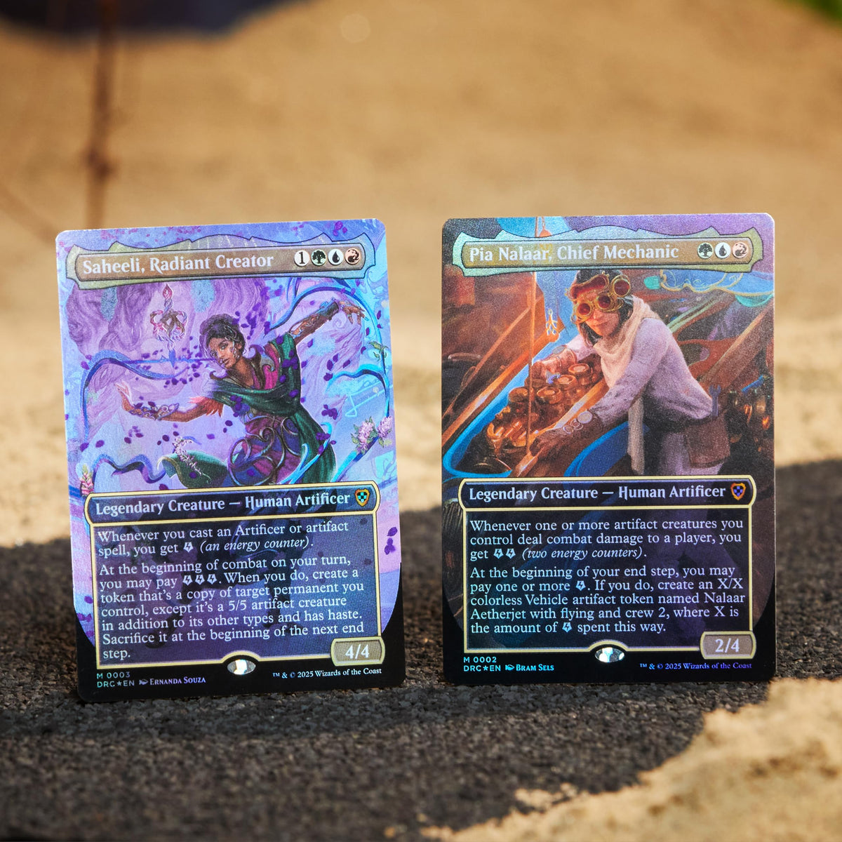 Magic: The Gathering Living Energy deck box ready for organized sleeved cards during play