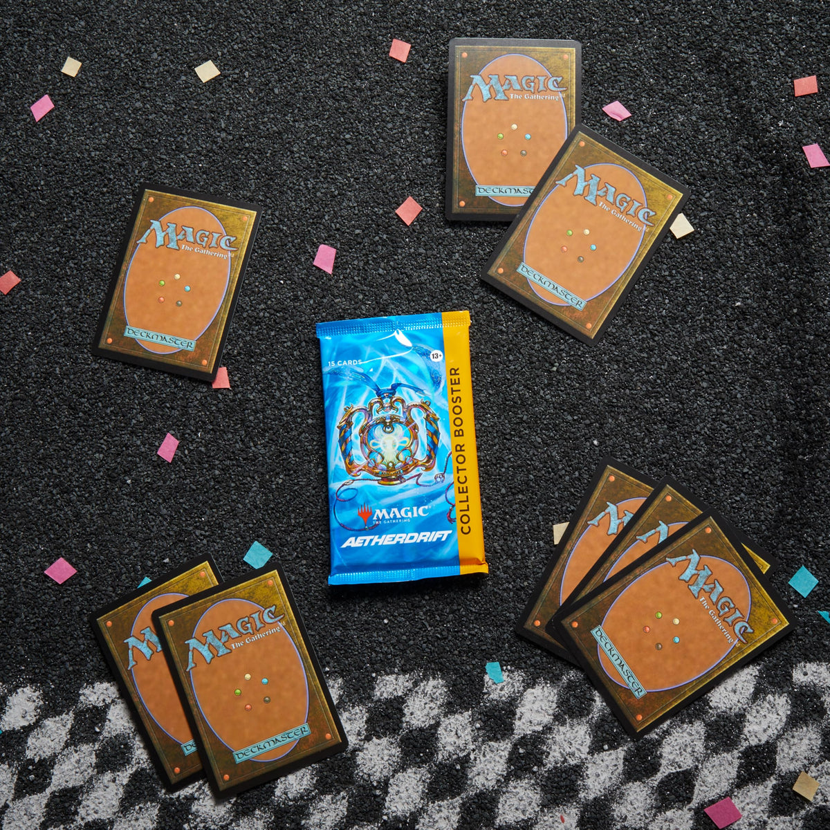Magic: The Gathering Aetherdrift Collector Serialized card chance adds ultra-rare appeal.