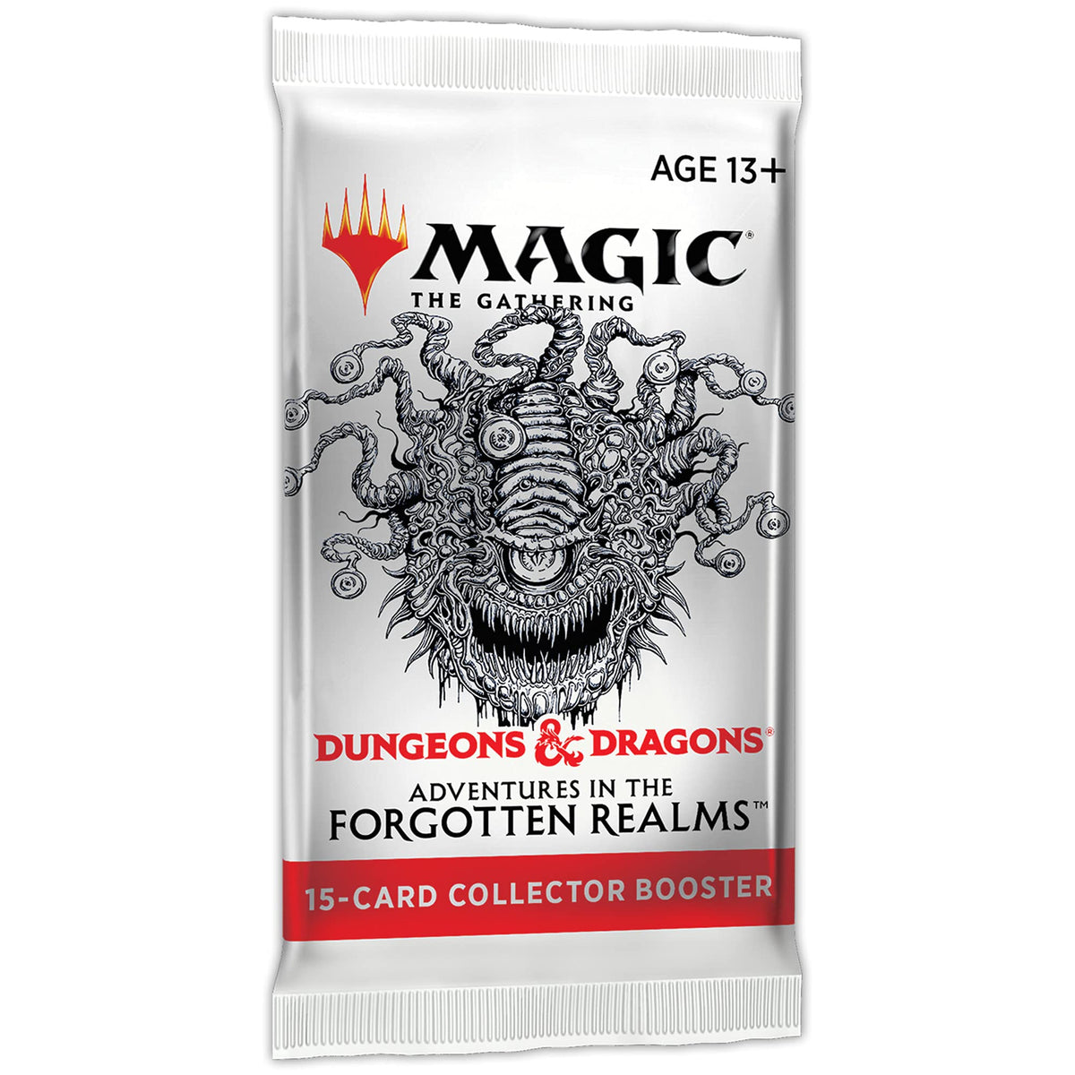 Magic: The Gathering AFR borderless art cards with striking visuals for display.