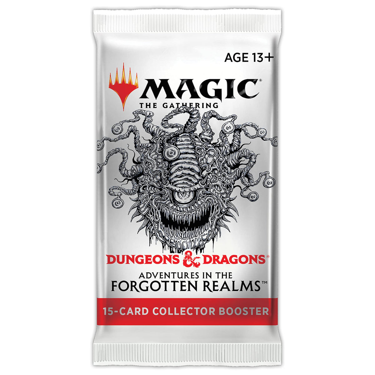 Magic: The Gathering AFR collector booster box front shows premium pull potential.