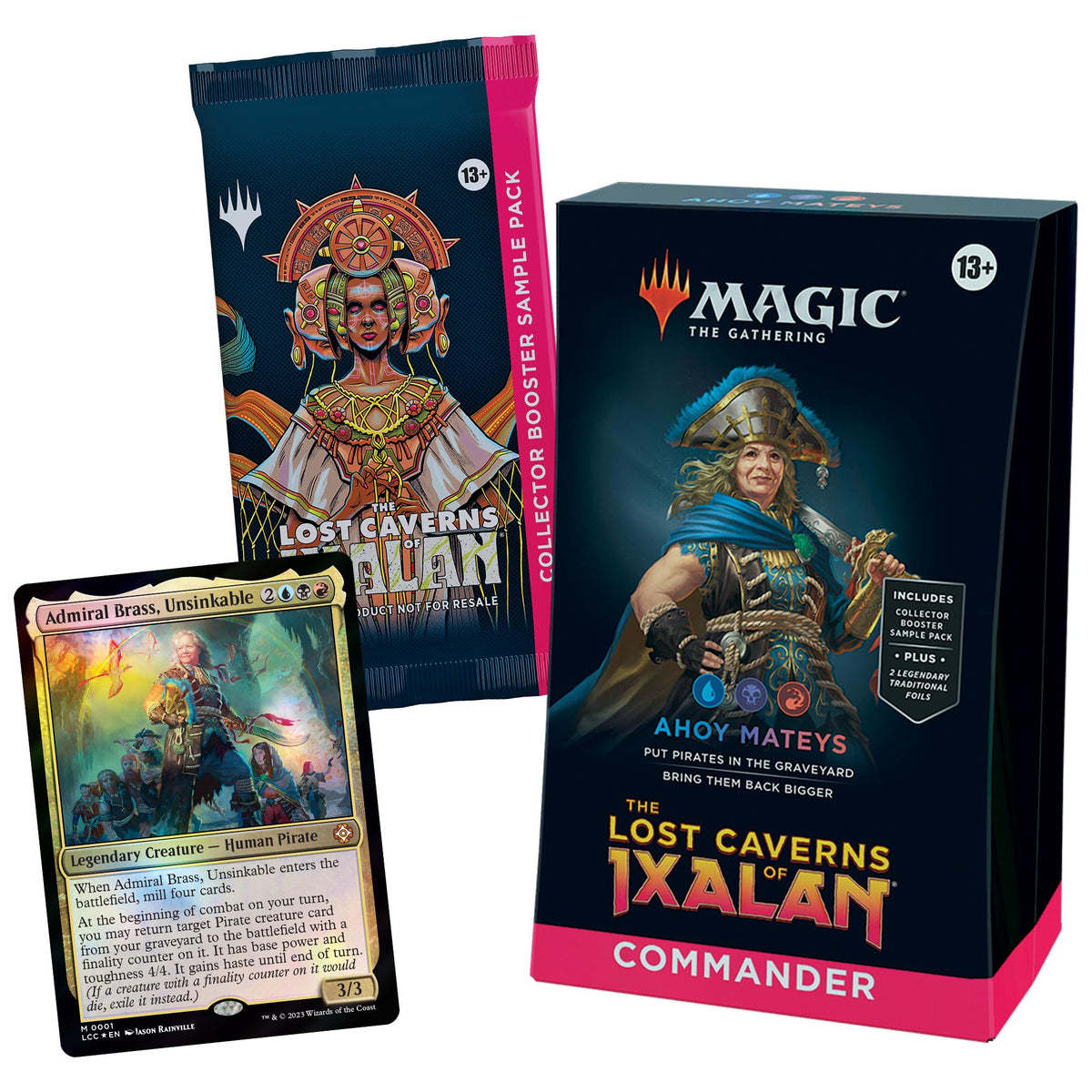 Magic: The Gathering Ahoy Mateys foil-etched display commander adds premium flair.