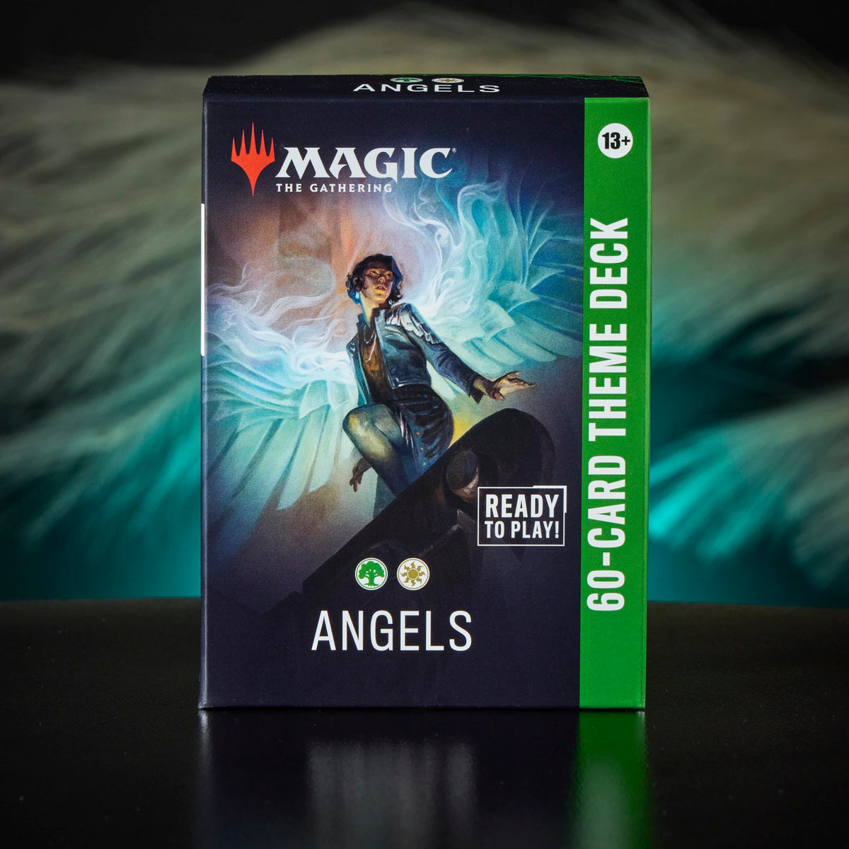 Magic: The Gathering Angels deck box keeps your 60-card deck secure between games.