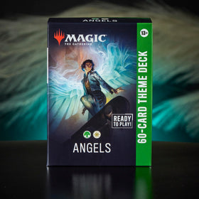 Magic: The Gathering Angels deck box keeps your 60-card deck secure between games.