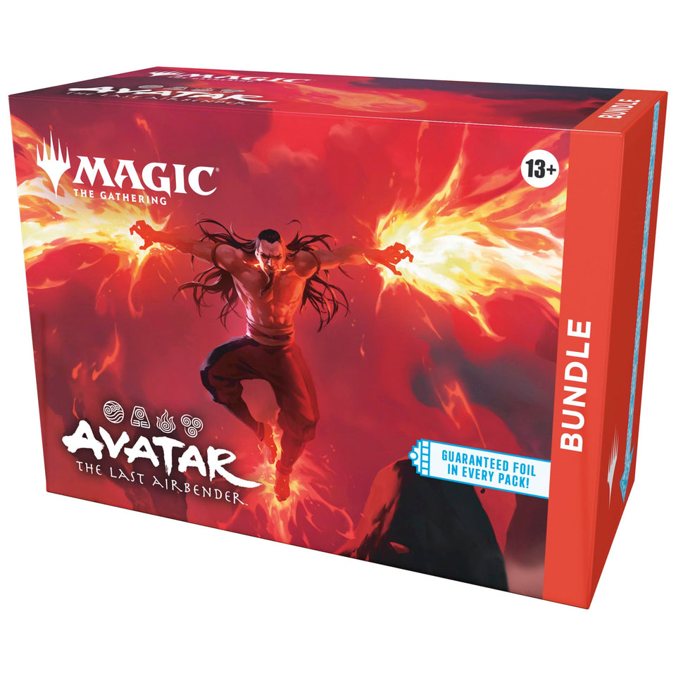 Magic: The Gathering Avatar bundle cover art with elemental themes for fans
