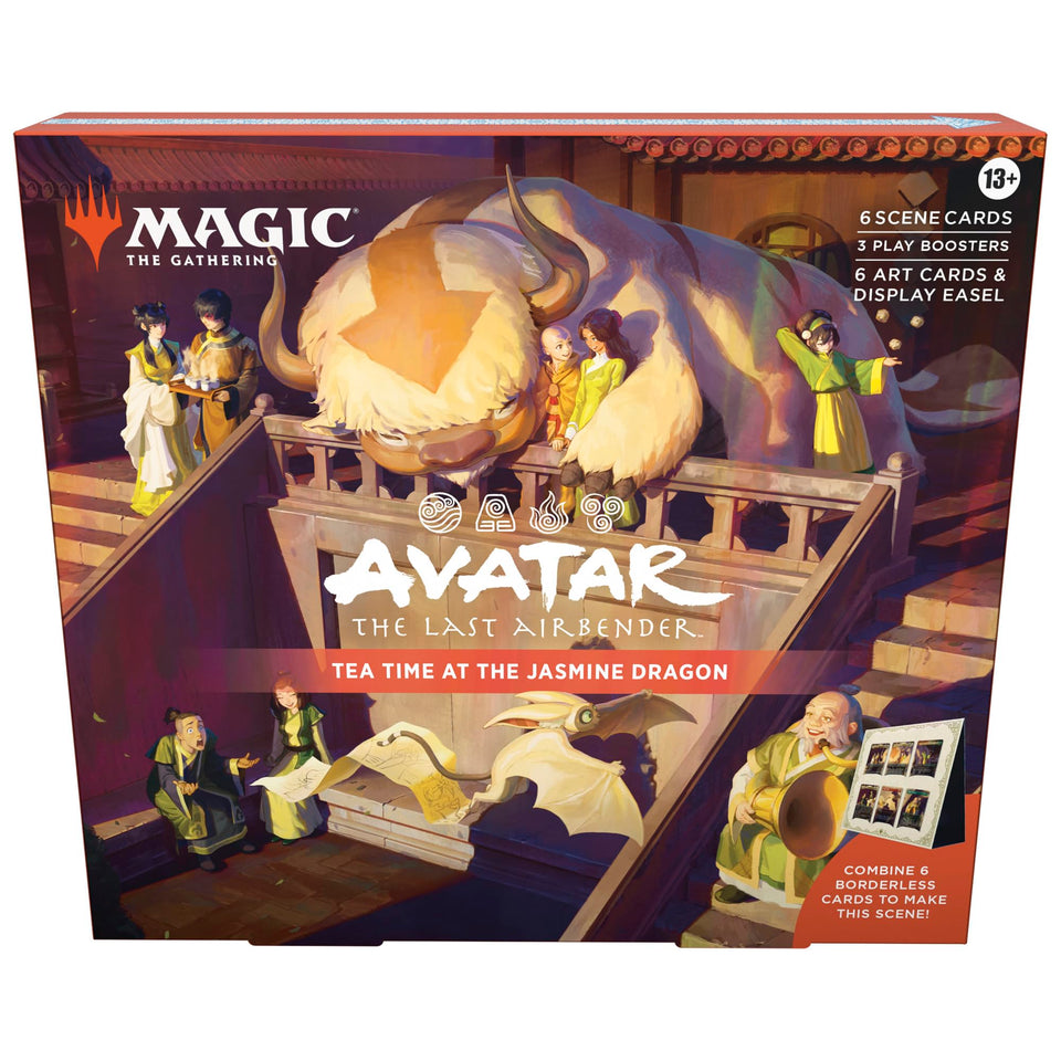 Magic: The Gathering Avatar Last Airbender Tea Time at Jasmine Dragon Scene Box—display and deck-building inspiration.