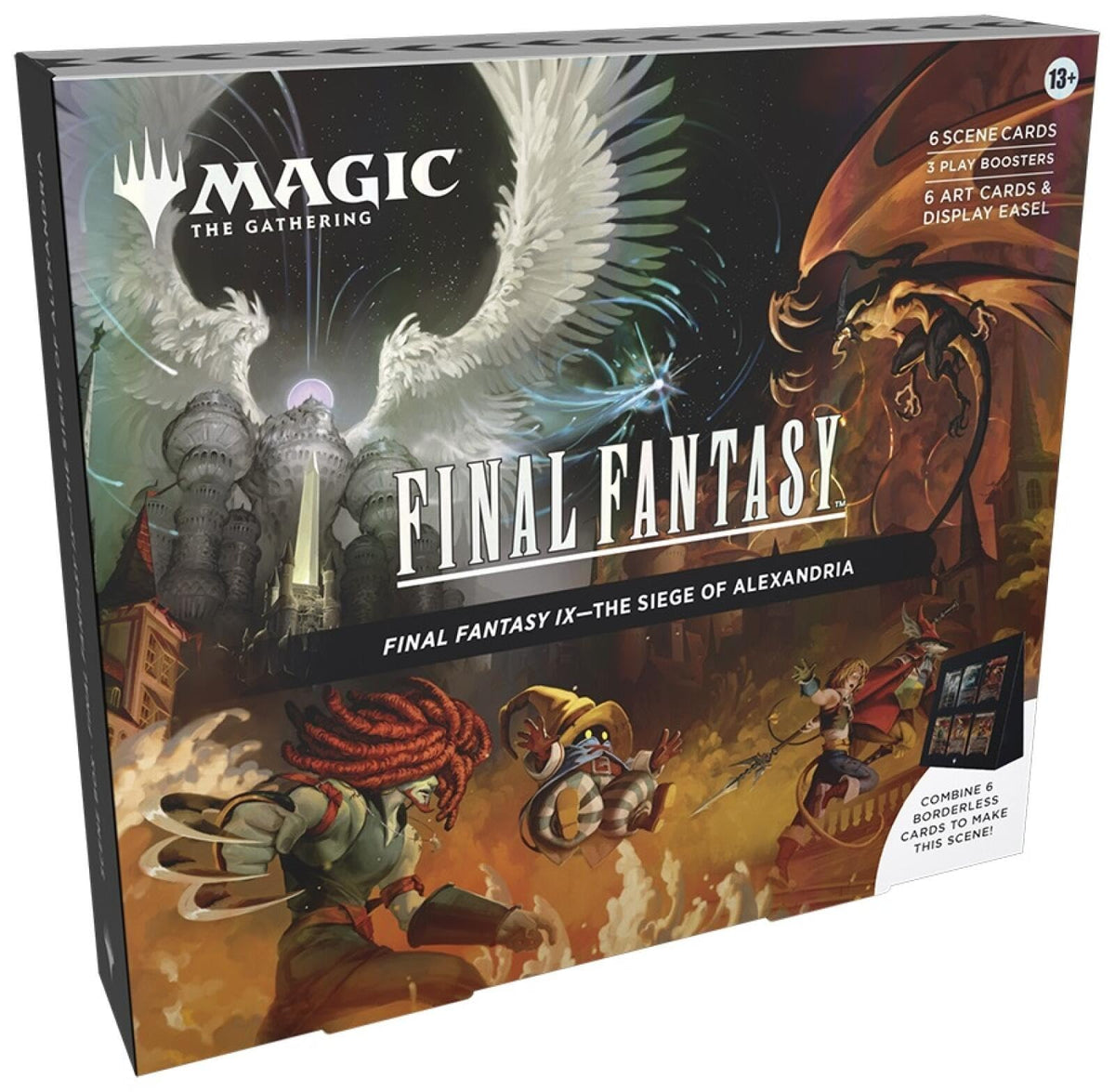 Magic: The Gathering Final Fantasy IX Scene Box The Siege of Alexandria display of borderless scenes