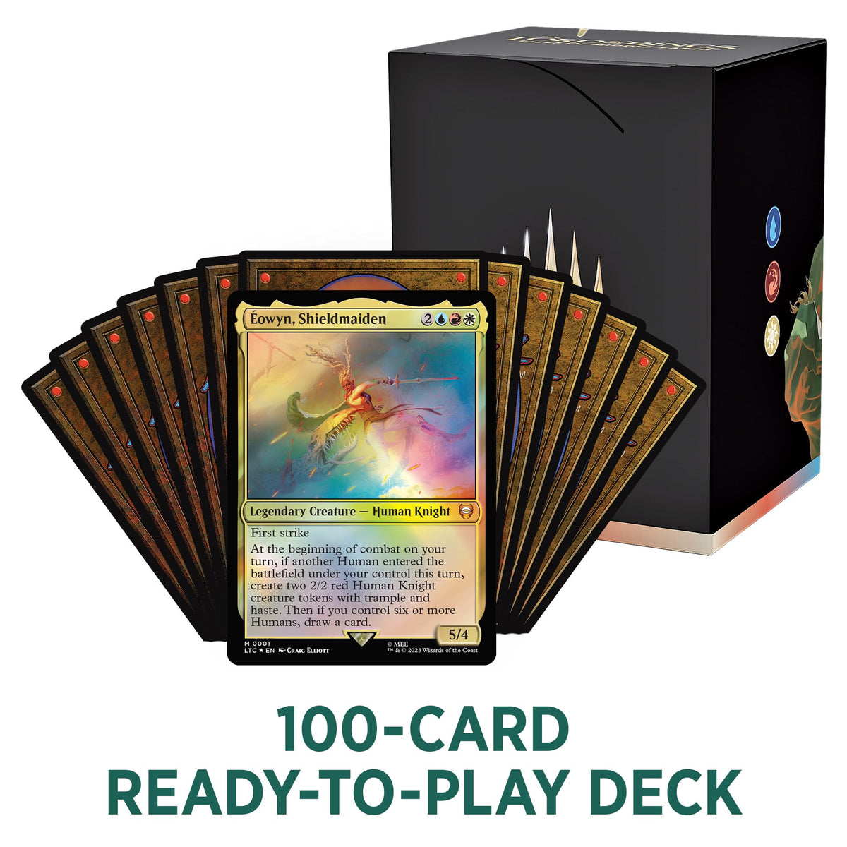 Magic: The Gathering foil-etched display commander adds premium shine to your table hero.