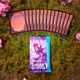 Lorwyn Eclipsed contents reveal 15 MTG cards with foil finishes for display.