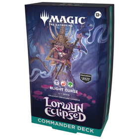 Magic: The Gathering Lorwyn Eclipsed deck box with Blight Curse, ideal for organized sessions.