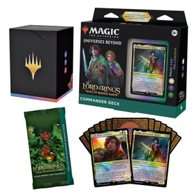 Magic: The Gathering LotR deck front view highlighting Tales of Middle-Earth theme for display