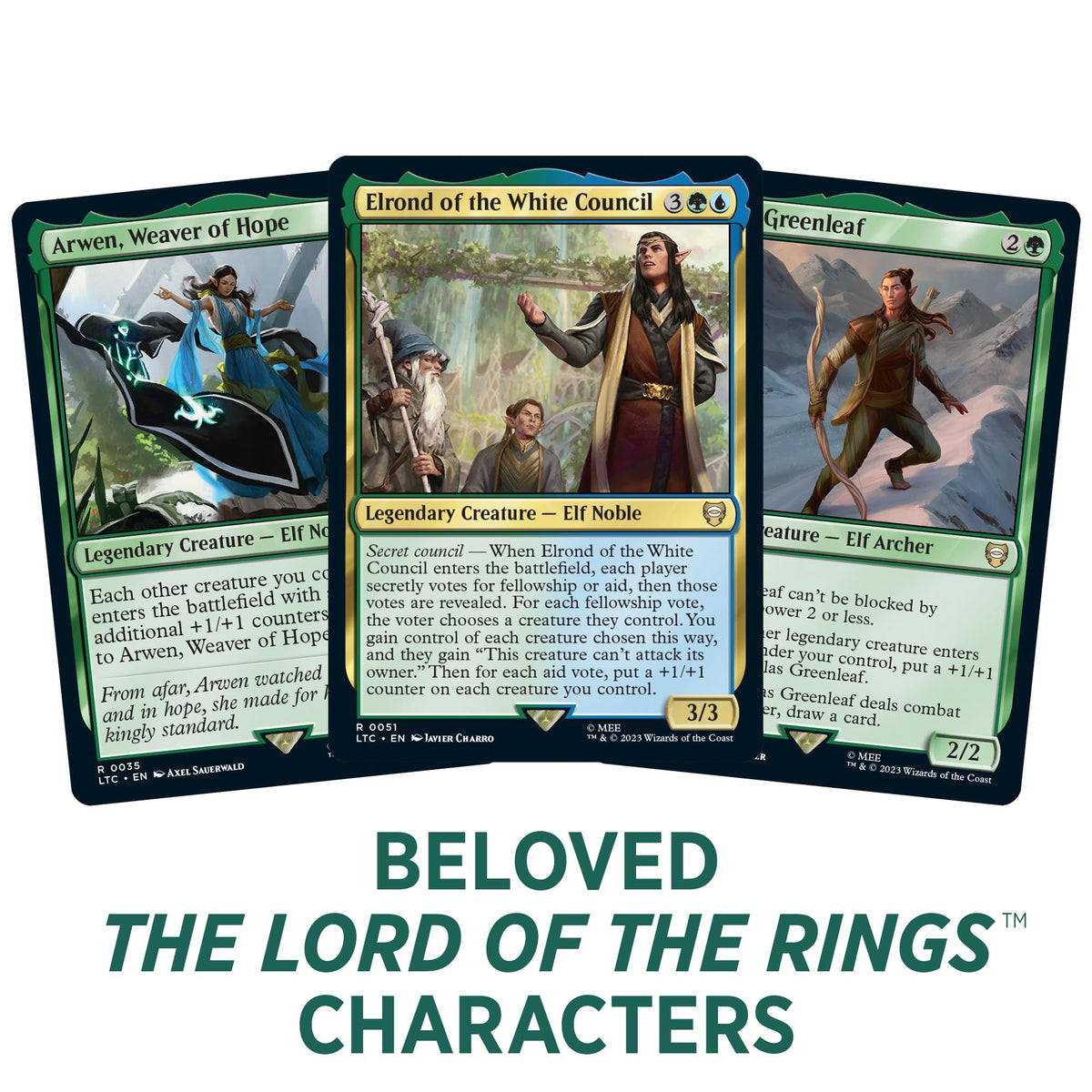 Magic: The Gathering LOTR double-sided tokens for in-game markers.